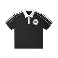 Contrast Collar Short-Sleeve Polo Shirt